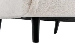 Slaapfauteuil Van Ivoorwitte Bouclestof Uribia