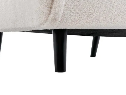 Slaapfauteuil Van Ivoorwitte Bouclestof Uribia