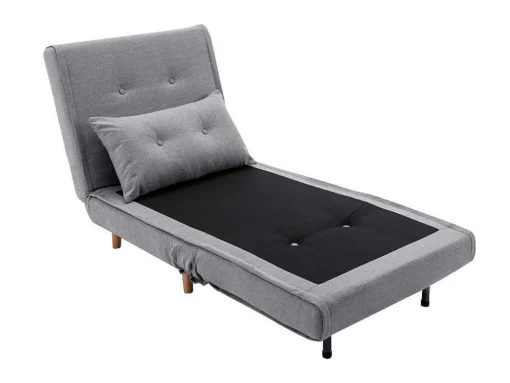 Slaapfauteuil Van Lichtgrijze Stof Uribia