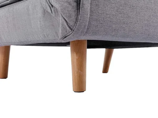 Slaapfauteuil Van Lichtgrijze Stof Uribia