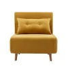 Slaapfauteuil Van Mosterdgele Stof Uribia
