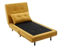 Slaapfauteuil Van Mosterdgele Stof Uribia