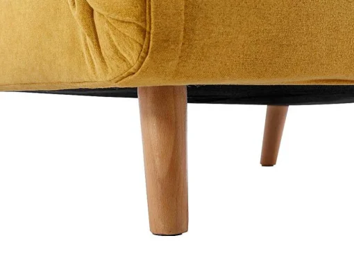 Slaapfauteuil Van Mosterdgele Stof Uribia