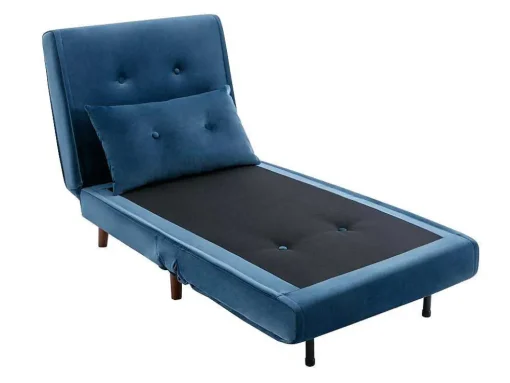 Slaapfauteuil Van Nachtblauw Velours Uribia