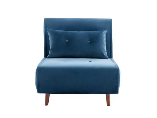 Slaapfauteuil Van Nachtblauw Velours Uribia