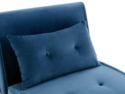 Slaapfauteuil Van Nachtblauw Velours Uribia