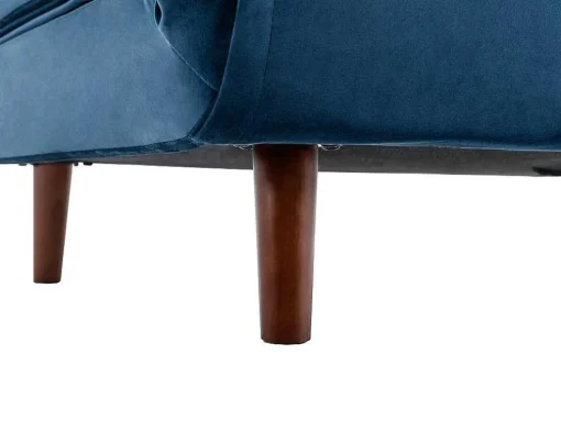 Slaapfauteuil Van Nachtblauw Velours Uribia