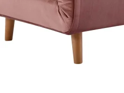 Slaapfauteuil Van Poederroze Velours Uribia