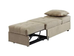 Slaapfauteuil Van Stof Lesna - Beige