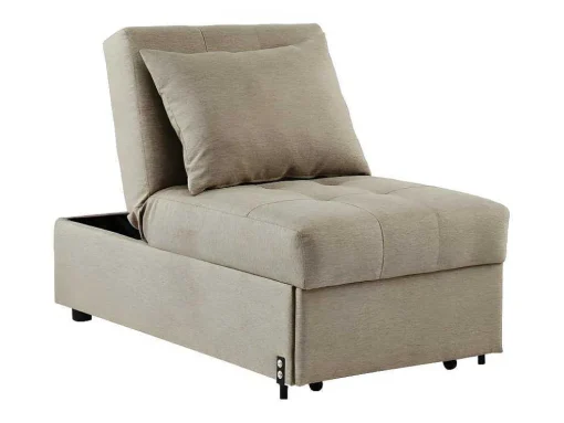 Slaapfauteuil Van Stof Lesna - Beige