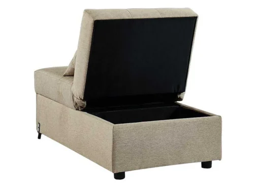 Slaapfauteuil Van Stof Lesna - Beige