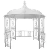 Smeedijzeren Tuinkiosk Van Metaal Tilcara - D300 X H290 Cm - Wit
