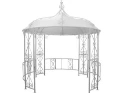 Smeedijzeren Tuinkiosk Van Metaal Tilcara - D300 X H290 Cm - Wit