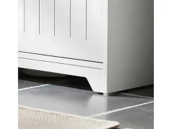 Sobuy Badkamer Onder Aanrecht, Onder Aanrecht, Onder Wastafel, Aanrecht, Gootsteen Afdekking Met 2 Deuren, 60X30X60 Cm, Wit, Bzr108-Ii-W