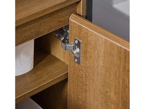 Sobuy Bzr63-Ii-Pf Wastafel Onderkast - Wastafelmeubel - Badkamerkast - Badkamer Onderkast