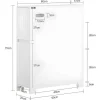 Sobuy Compacte Toiletkast, Smal Badkameropbergmeubel Op Wielen, Toiletrolhouder Met 1 Kanteldeur, 2 Laden En 1 Open Achtercompartiment, Veelzijdige Opbergwagen, 60X20X75 Cm, Bzr111-W