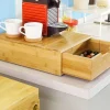 Sobuy Frg83-N Capsulehouder Koffiecapsule Houder Bamboe Theezakjes Koffiezetapparaat Nespresso