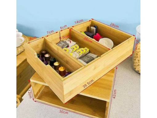 Sobuy Frg83-N Capsulehouder Koffiecapsule Houder Bamboe Theezakjes Koffiezetapparaat Nespresso