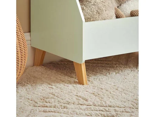 Sobuy Kinderspeelgoedopbergplank, Boekenplank, Opbergeenheid Voor Kinderkamer, Boekenkast Met 2 Planken En 3 Open Vakken, 60 X 36 X 89 Cm, Kmb90-Gr