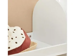 Sobuy Kmb40-W Kinderkledingkast, Kinderslaapkamer Kledingrek, Kinderkledingrek, Kledingroedes, Kapstok, Kledingkasten Met 3 Planken, 1 Mand En 3 Haken