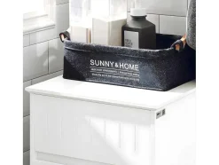 Sobuy Linnenkast, Wasmand, Badkameronderkast, Toiletkast, Opbergmeubel Met 1 Lade En 1 Uitneembare Wasmand, Wit, 40X39X86Cm, Bzr110-W