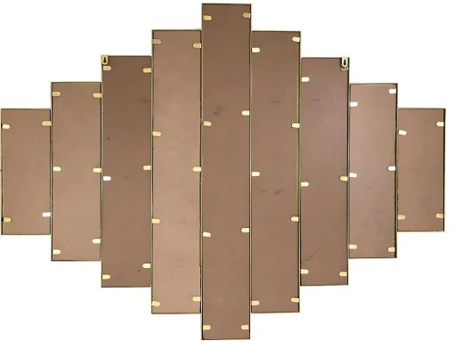 Spiegel In Art-Decostijl Galice - B90 X H120 Cm - Goudkleurig