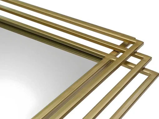Spiegel In Art-Decostijl Samba - B80 X H110 Cm - Goudkleurig