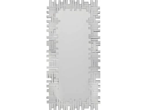 Spiegel Lola 120 X 2 X 57 Cm - Roestvrij Staal En Mdf - Zilverkleurig