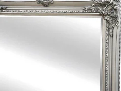 Spiegel Met Lijst Elvire - Eucalyptushout - 60 X 140 Cm - Kleur: Zilver