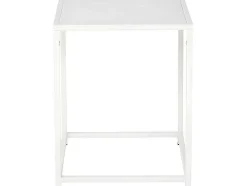 Staal Bijzettafel 38X37 Cm Wit.