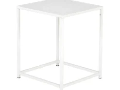 Staal Bijzettafel 38X37 Cm Wit.