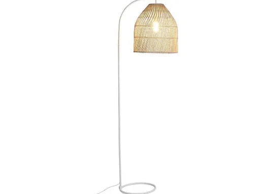 Staande Lamp Etnische Stijl Van Ijzer En Rotan - H 177 Cm - Parnaiba