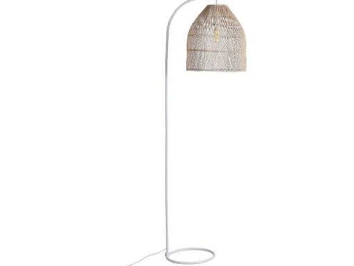 Staande Lamp Etnische Stijl Van Ijzer En Rotan - H 177 Cm - Parnaiba