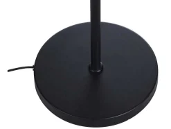 Staande Lamp Etnische Stijl Van Bamboe En Zwart Metaal - D 40 Cm X H 157,5 Cm - Parana