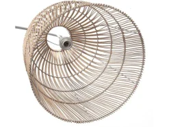 Staande Lamp Etnische Stijl Van Ijzer En Rotan - H 177 Cm - Parnaiba