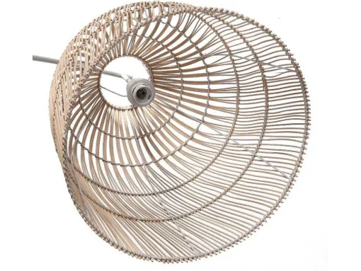 Staande Lamp Etnische Stijl Van Ijzer En Rotan - H 177 Cm - Parnaiba