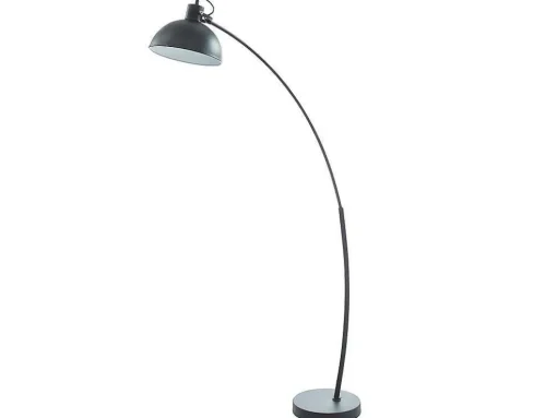 Staande Lamp Met Boog Met Vintage-Stijl Delphe - Ijzer - 62 X 25 X 177 Cm - Zwart