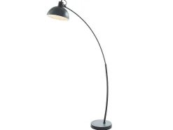 Staande Lamp Met Boog Met Vintage-Stijl Delphe - Ijzer - 62 X 25 X 177 Cm - Zwart