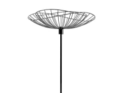Staande Lamp Met Rechte Kabelbuis - Metaal - H 160 Cm - Zwart - Mania