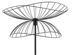 Staande Lamp Met Rechte Kabelbuis - Metaal - H 160 Cm - Zwart - Mania