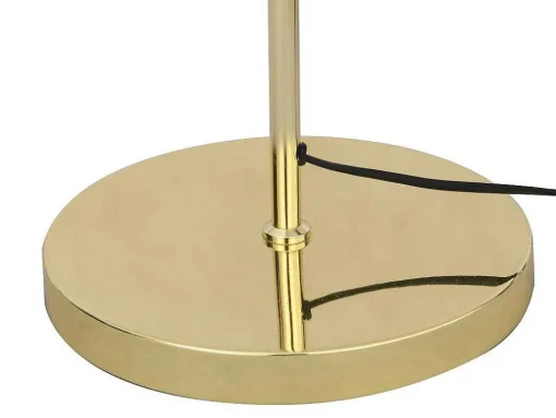 Staande Lamp Met Vintage Messingeffect - D 30 Cm X H 149 Cm - Goudkleurig - Ontario