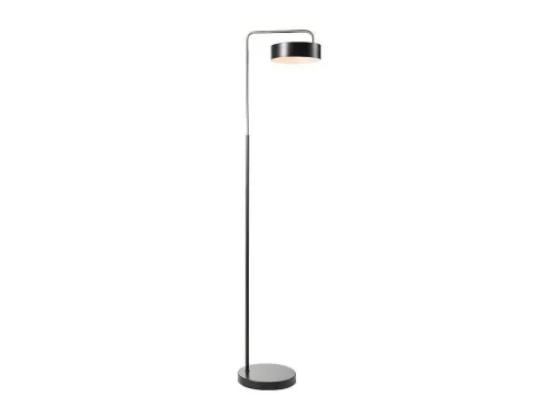 Staande Lamp Met Vintage-Stijl Van Metaal - H154 Cm - Zwart En Goudkleurig - Otilie