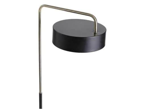 Staande Lamp Met Vintage-Stijl Van Metaal - H154 Cm - Zwart En Goudkleurig - Otilie