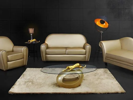 Staande Lamp Movie - H. 166 Cm - Goudkleurig Van Het Merk Inside Art