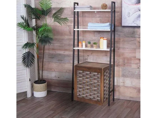Staande Plank Mcw-K82, Marmer Look Wit