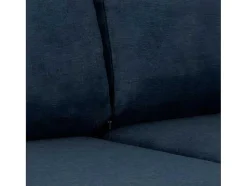 Stan Slaapbank, Hoek Rechts Met Chaise Longue Links, In Blauw.