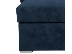Stan Slaapbank, Hoek Rechts Met Chaise Longue Links, In Blauw.