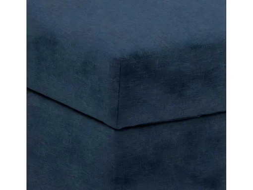 Stan Slaapbank, Hoek Rechts Met Chaise Longue Links, In Blauw.