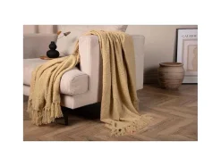 Stanly Plaid 170X130Cm Beige.