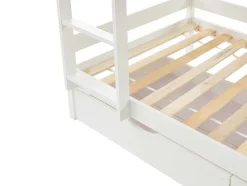 Stapelbed 2 X 90 X 190 Cm - 2 Laden - Grenen - Wit - Chori